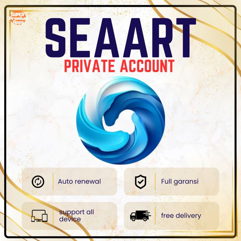 [PRIVATE] SeaART 𝗔𝗜 PREMIUM | AI Art Generator | Create AI Art from Text  | 1 Bulan