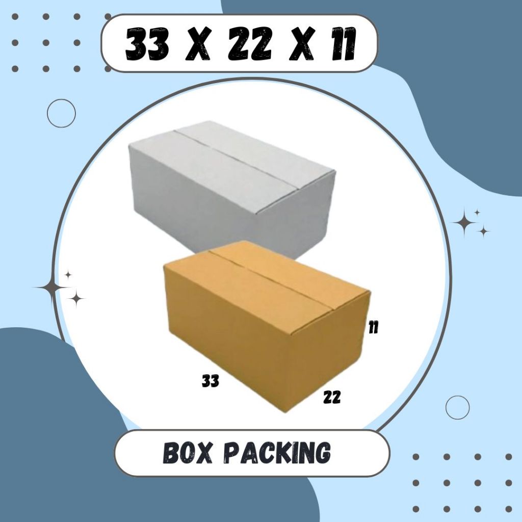 

Kardus 33x22x11 A1 box dus packing kotak kemasan karton pizza souvenir hampers sparepart minyak wangi kosmetik