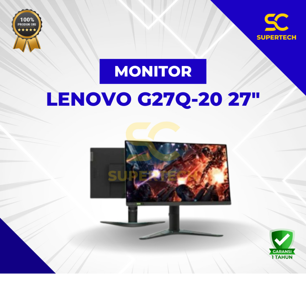 LED MONITOR LENOVO G27Q-20 IPS 1440p 165Hz