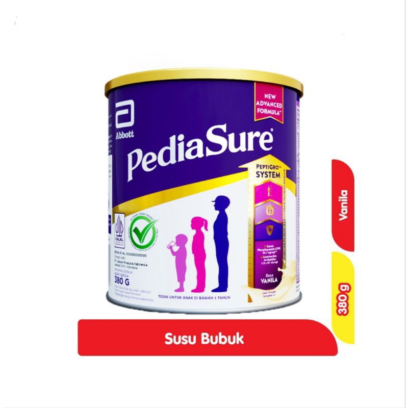 

PEDIASURE VANILLA COKLAT CLASSIC MILKY 380GR