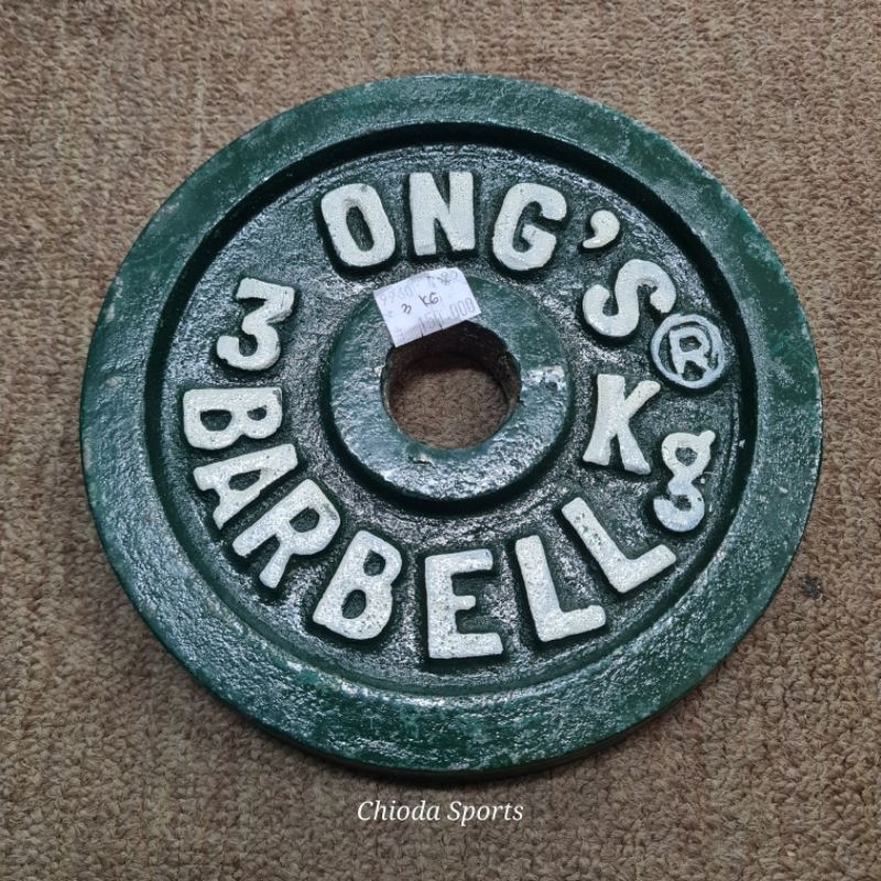 Barbel Barble Dumble Dumbel Lempengan Besi Lokal 3kg 3 Kg