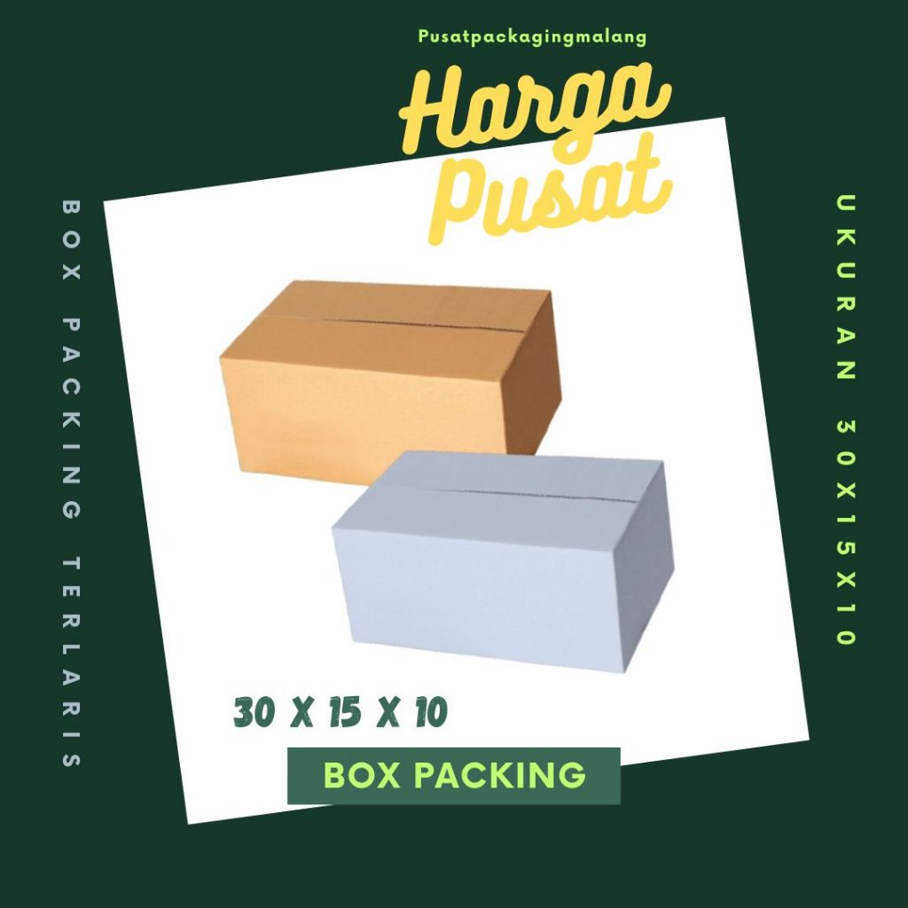 

Box 30x15x10 Kardus A1 Packing Karton Dus Kotak Kemasan kosmetik Souvenir Jamu Sparepart Obat Madu