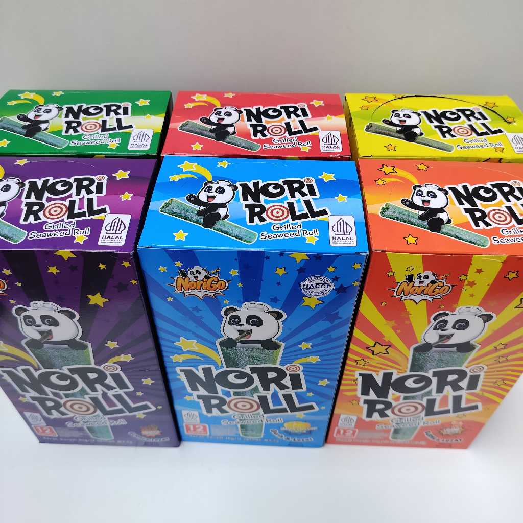 

NORIGO NORI ROLL 1 DUS ISI 6 BOX SNACK NORI ROLL (72PCS)