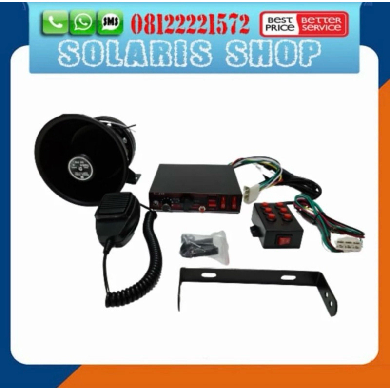 Paket Toa Speaker Sirine Patwal/Toa BLACK + Ampli Jumper Set