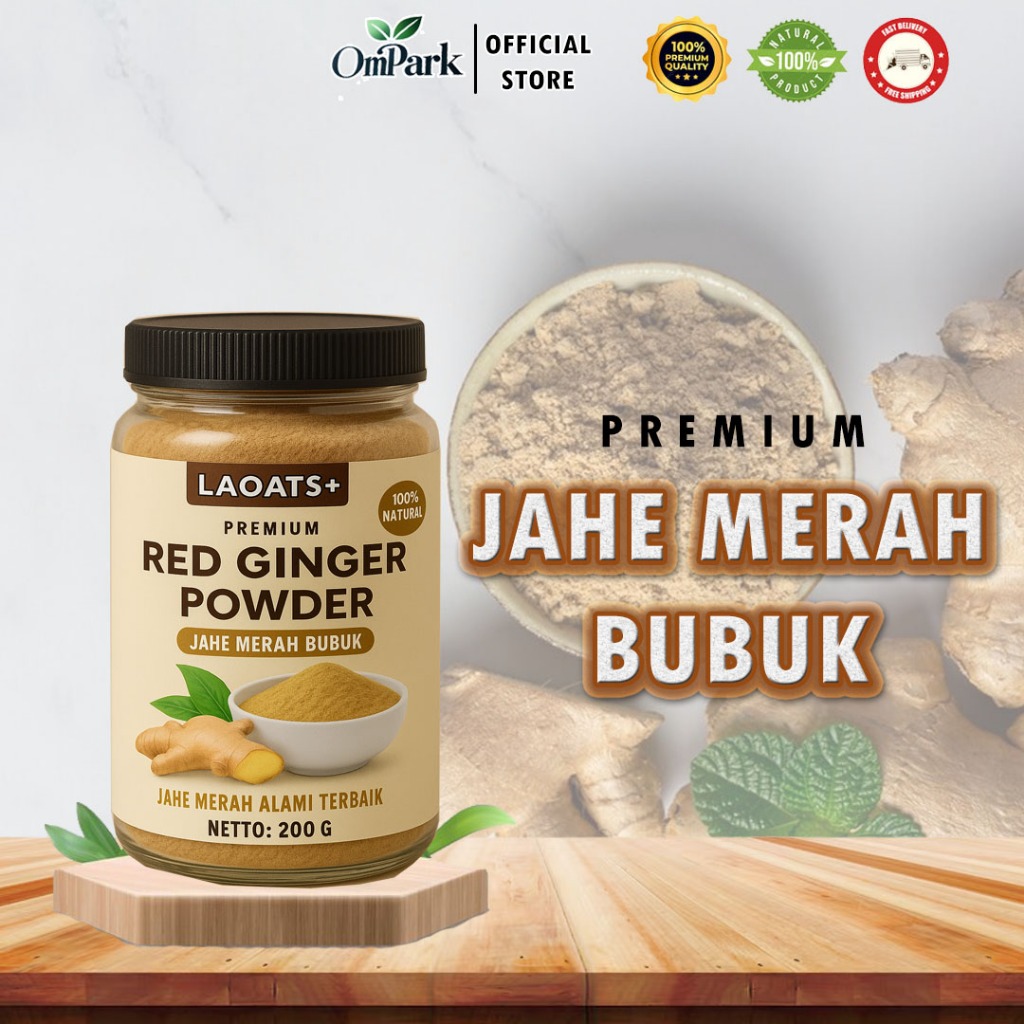

Bubuk Jahe Merah Premium 200g Laoats