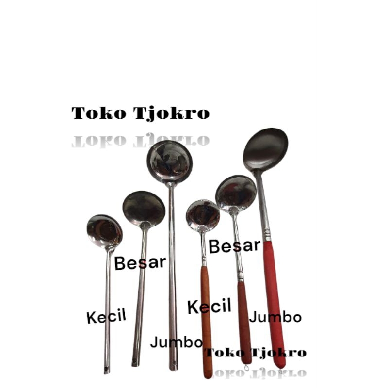 Irus Bakso / Irus Kuah Stainless / Centong Bakso / Centong kuah Stainless Serbaguna