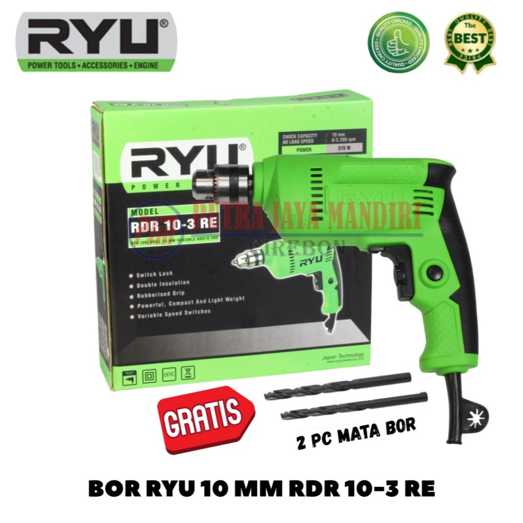 Shp1 Ryu Mesin Bor 10 mm RDR 10-3 RE