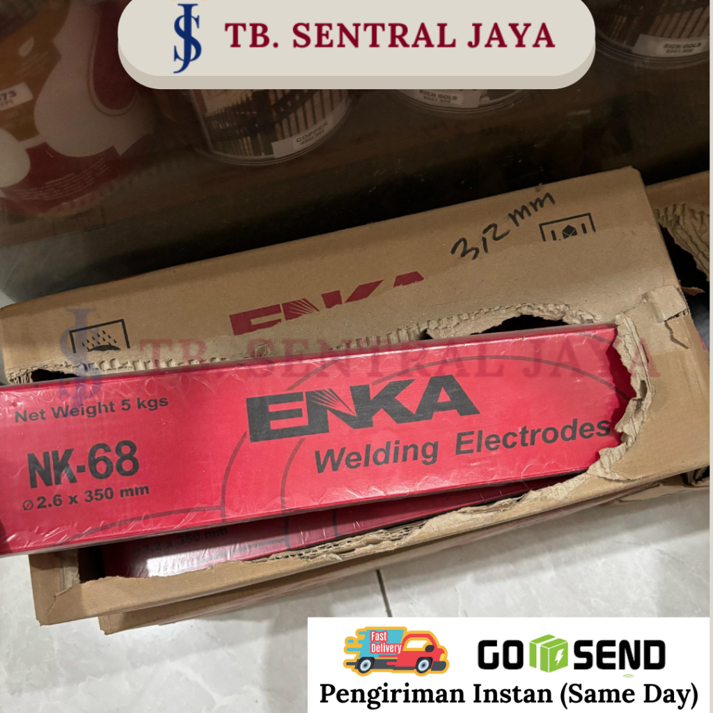 Kawat Las Enka NK-68 2,6 x 350mm 5Kg/Kawat Las NK-68