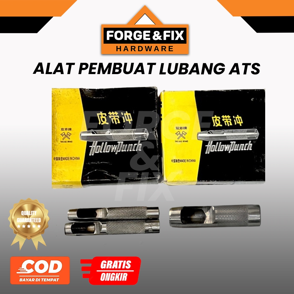 

[12PCS] ATS Plong Alat Pembuat Lubang Kulit Hollow Punch Kapak 5/32 3/16 1/4 3/8 7/16 INCH