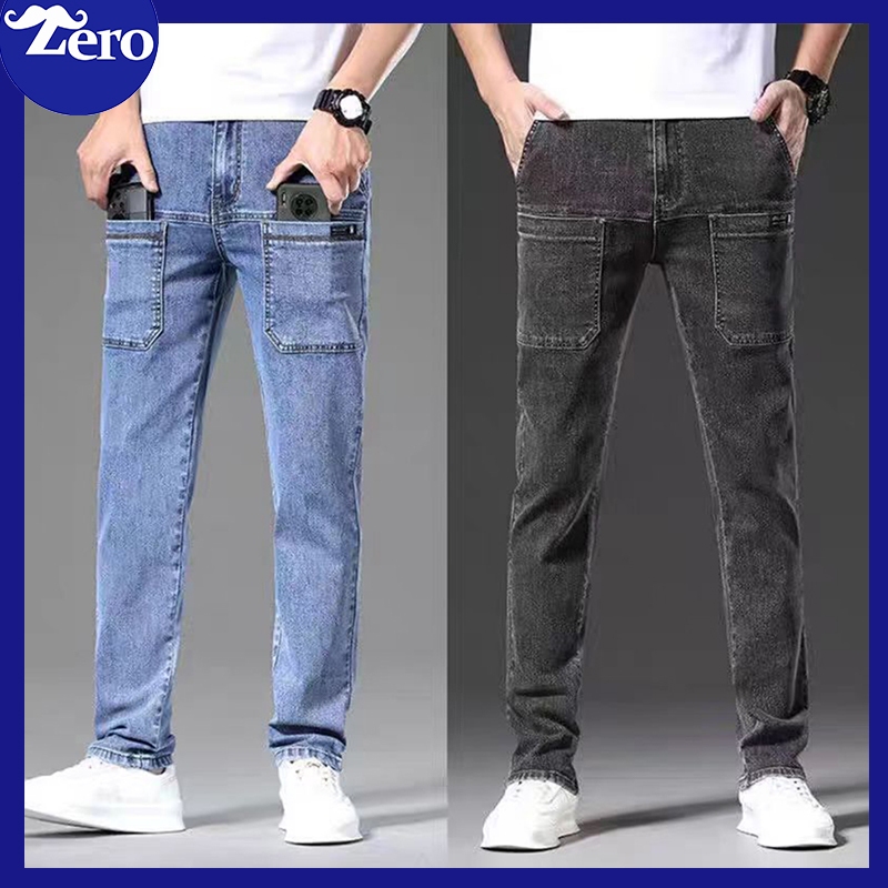 Celana Jeans pria Slimfit Stretch New Original Jeans Panjang Pria Skinny Semi gudang Celana panjang 