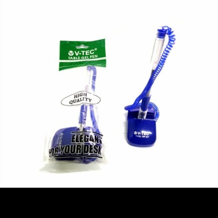 

V-tec Table Gel Pen/Pulpen Meja TGP-207 0.5mm Biru