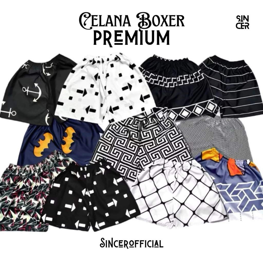 SINCER BOXER PRIA | KOLOR PRIA | BOXER MOTIF DEWASA | CELANA PENDEK PRIA WANITA UNISEX | ALLSIZE DEW
