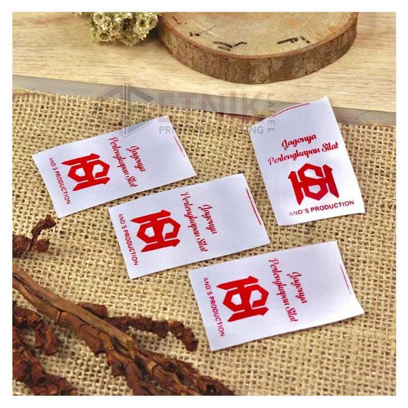 

Label Satin Rajut Label washing Label pakaian label satin rajut