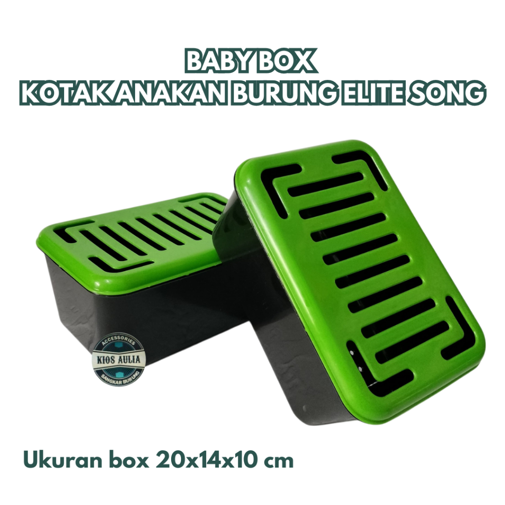 KOTAK BAYI BURUNG BABY BIRD BOX WADAH KERANJANG ANAKAN BURUNG LOVEBIRD MEREK ELITE SONG + BUBBLEWARP