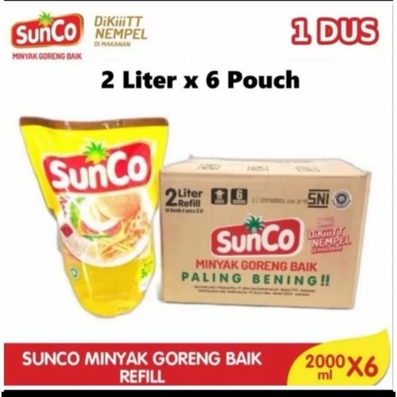 

minyak sunco 2 liter 1 dus