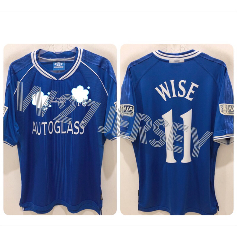 JERSEY RETRO - CHELSIEEE HOME FINAL FA 2000 name player Wise, Zola + Patch