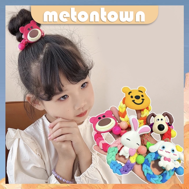 Mtt Ikat Rambut Kepang Motif Hello Kitty Kunciran Rambut Kartun Hewan Rabbit Bear Karet Gelang