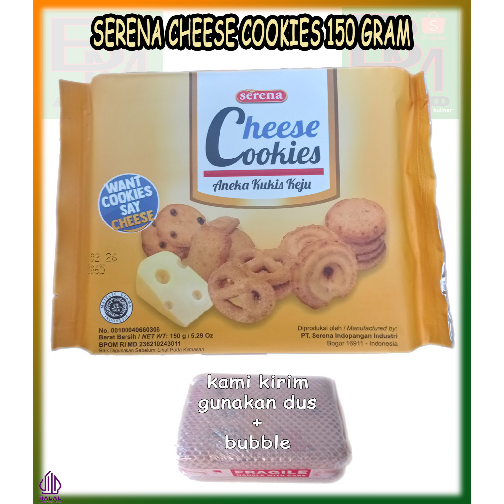 

SERENA Cheese Cookies Aneka Cookie Keju 150gr / Cheese Drop Cookies