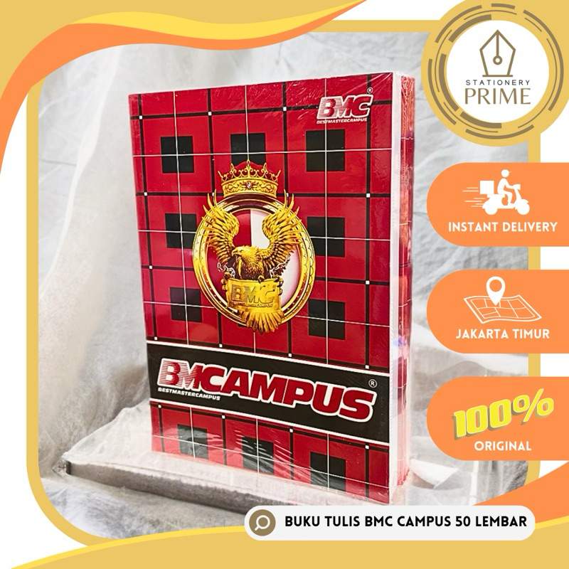

HJK Buku Tulis BMB / BMC Campus 50 Lembar ( 1 Pack Isi 10 Buku )