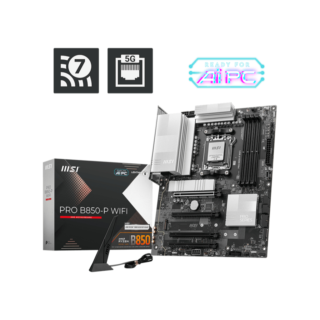 MSI B850 GAMING PLUS WIFI - Motherboard AMD B850 DDR5 AM5 ATX