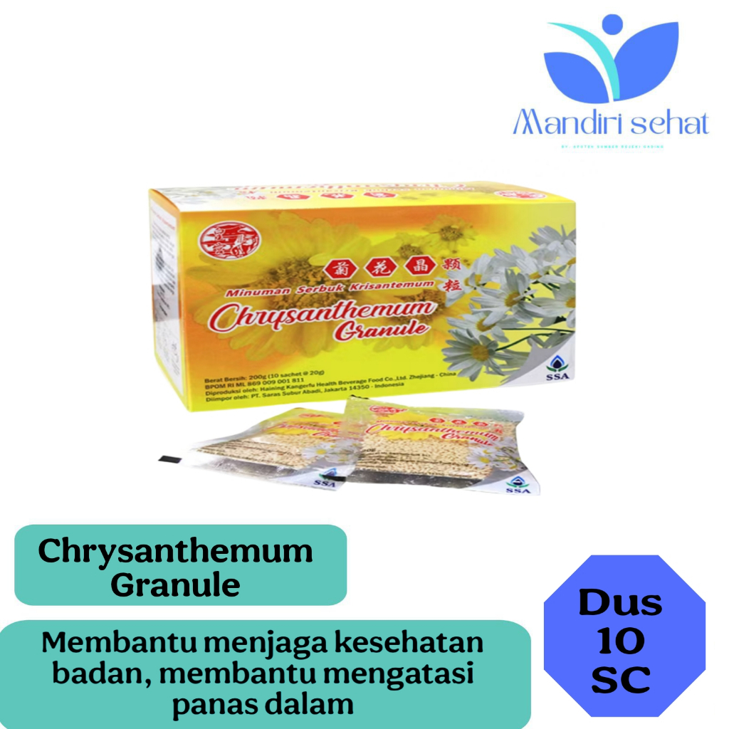 

Chrysanthemum Granule / Box 10 Sachet / BY. SSA - Untuk Menjaga Kesehatan Tubuh