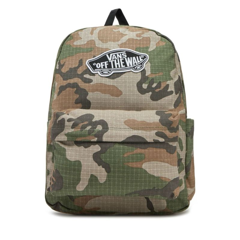 Tas Ransel Laptop Vans Backpack Realm Camo Green 100%Original