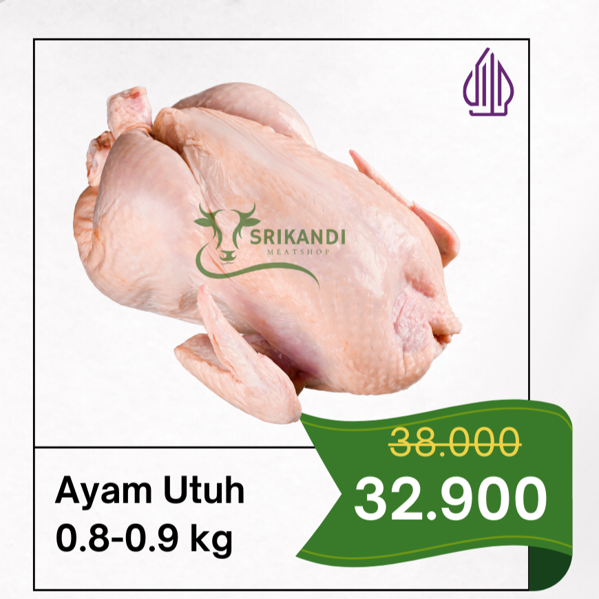 

Ayam Utuh Frozen 0.8-0.9 kg