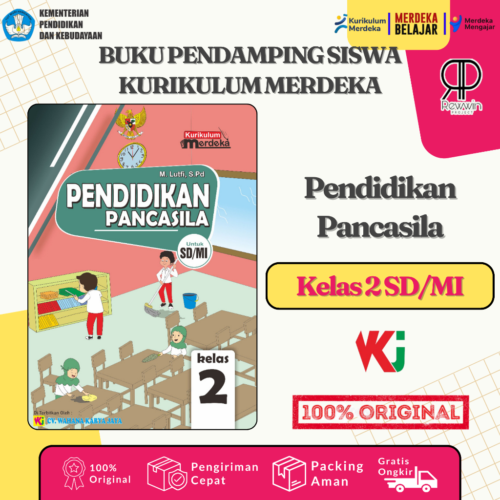 Buku PPKN WKJ Pendidikan Pancasila dan Kewarganegaraan Kelas 2 SD Kurikulum Merdeka