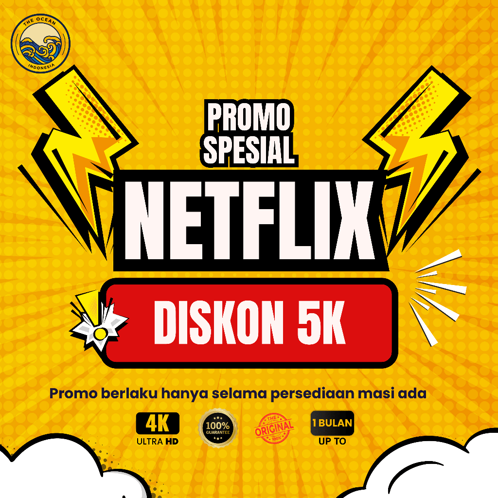 NETFLIX HARIAN FULL GUARANSI NETFLIK SHARING Up To 1BULAN SOFTWARE