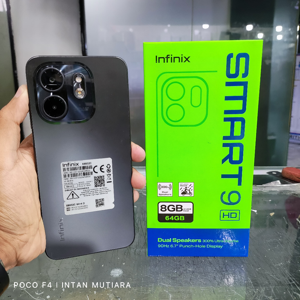 Infinix Smart 9 HD Ram 3/64GB | Ram 4/64GB Bekas Original