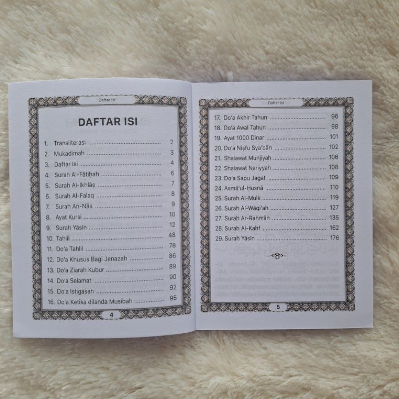 10PCS BUKU YASIN DAN TAHLIL | ZARA | 176 HALAMAN HVS | TANPA COVER | BLANKO BUKU YASIN