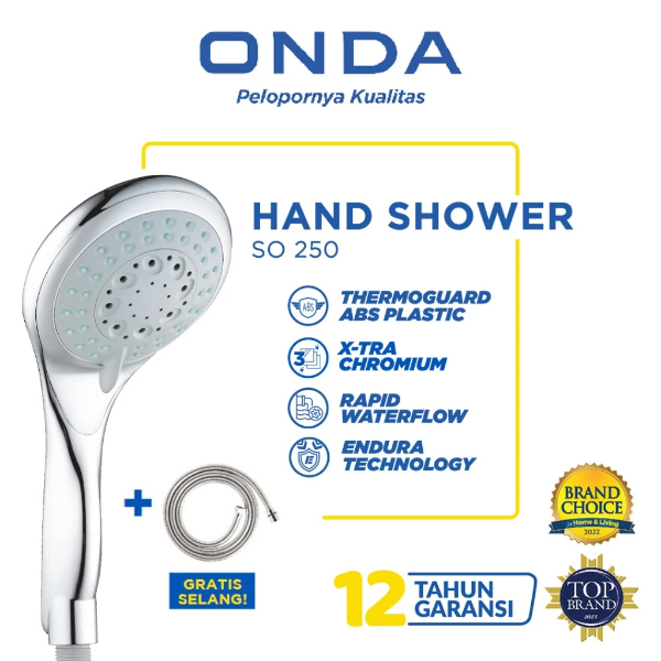 ONDA HAND SHOWER SO 250 SET SHOWER MANDI SET ONDA SO 250 Air Kran