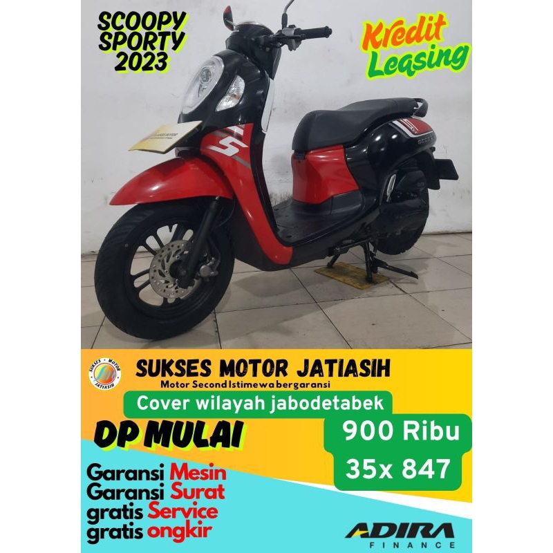 Proses registrasi DP motor Honda Scoopy sporty  2023
