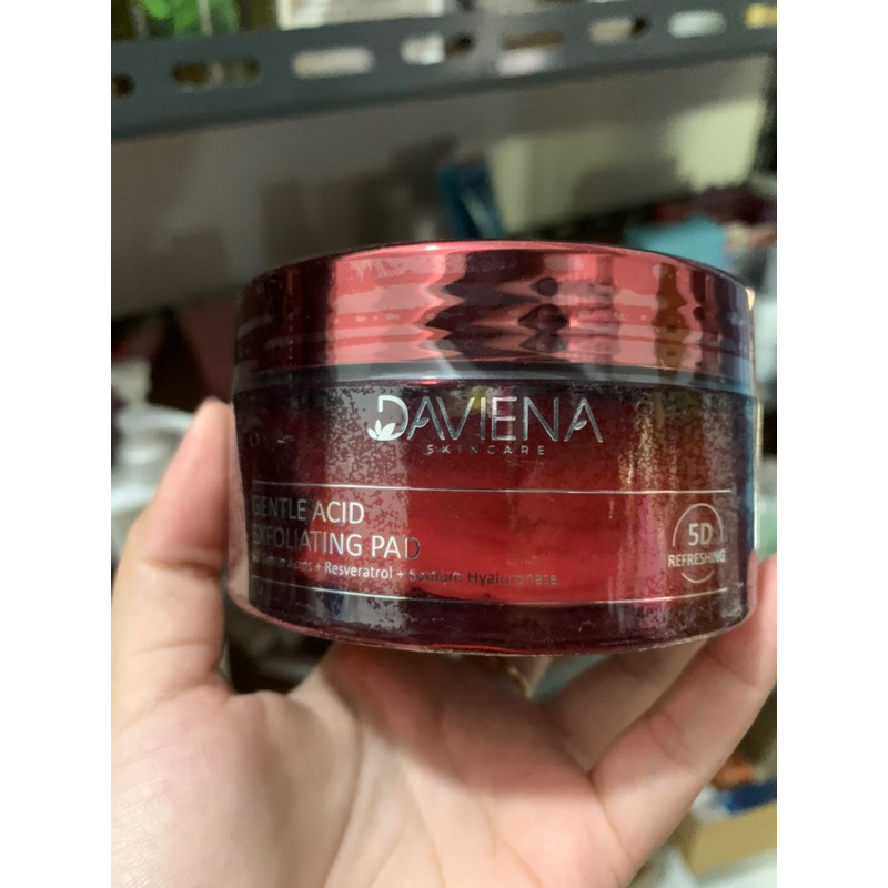 Exfoliating Pad (exp05.27) Daviena Gentle Acid Exfoliating Pad 15 pcs