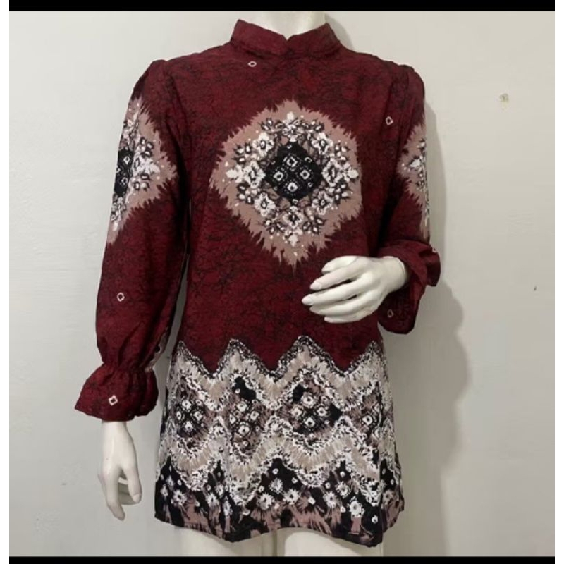 atasan tunik jumputan dolby