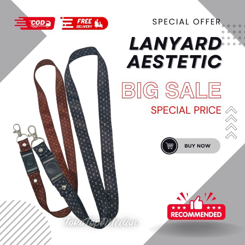 

Lanyard Id Card Aestetic Motif Luxury dan Glossy