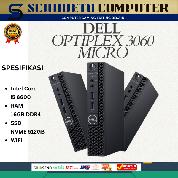 Mini PC / Micro PC Dell Optiplex  3060 Intel Core i5 8400 / 8500 / 8600 / Gen8 RAM 16GB Wifi