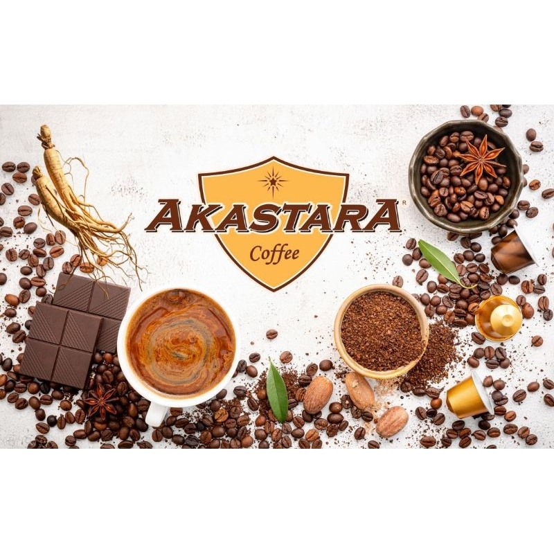 

AKASTARA Kopi Hitam GINSENG 1 RENCENG /10 sachet