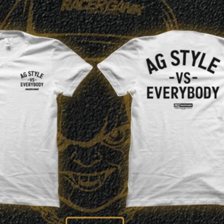 KAOS AG Style VS Everybody RACERGANK Original PUTIH
