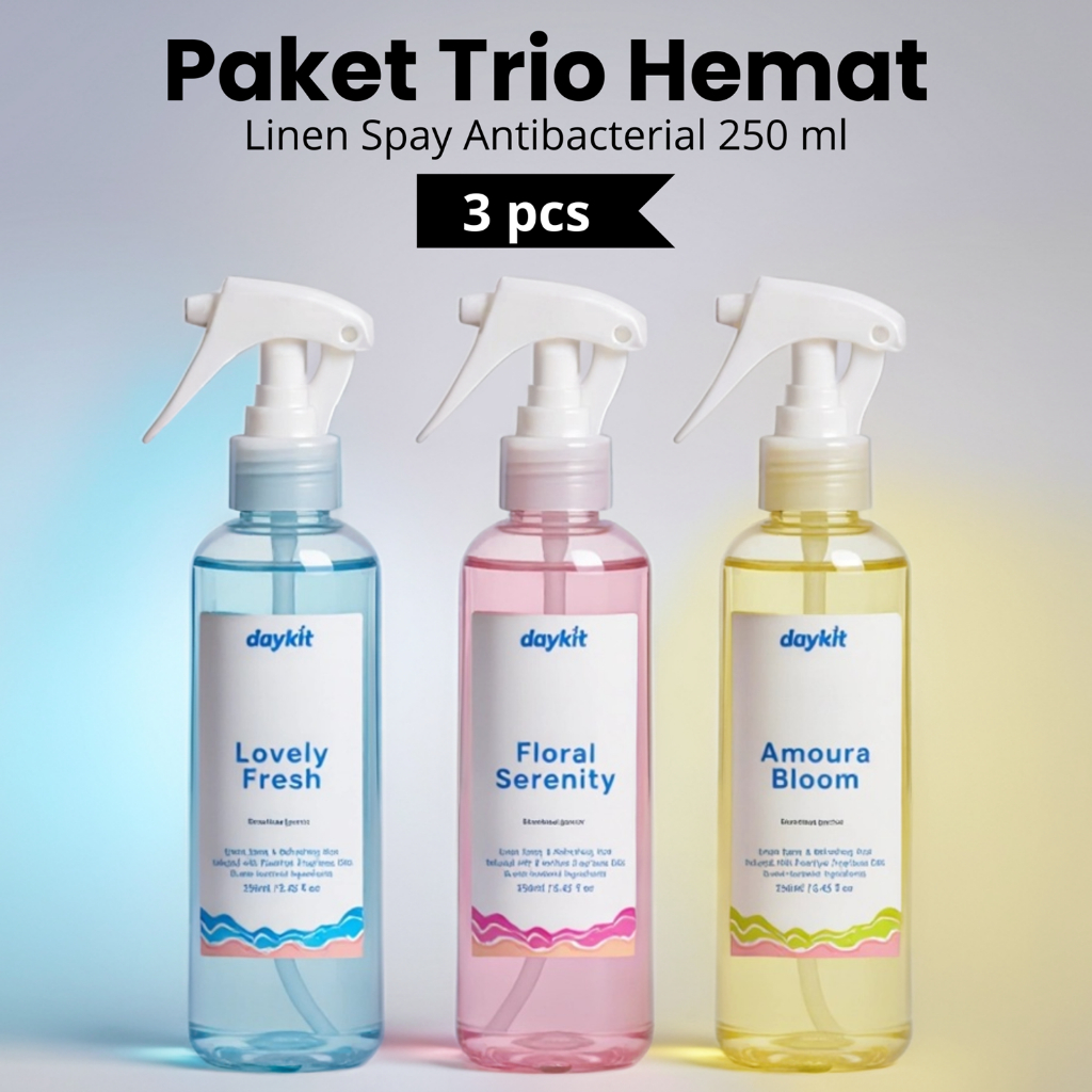 DAYKIT Linen Spray Pengharum Kamar Tidur Tahan Lama Pewangi Kasur Semprot Parfum Ruangan Spray