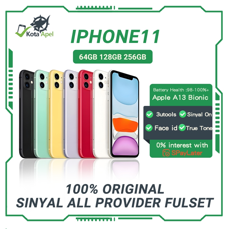 IBOX iPhone 11 Second  64GB 128GB 256GB Bekas LCD Original 100% EX INTER Mulus Fullset Garansi 3 bln