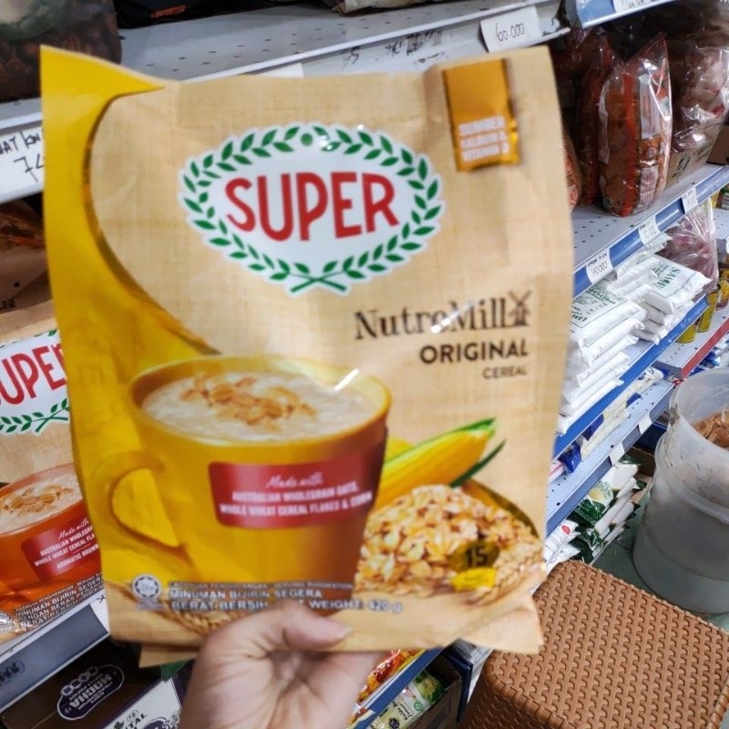 

Cereal super ,bek super nutre mill brown sugar ,nutremill original isi 15 bks