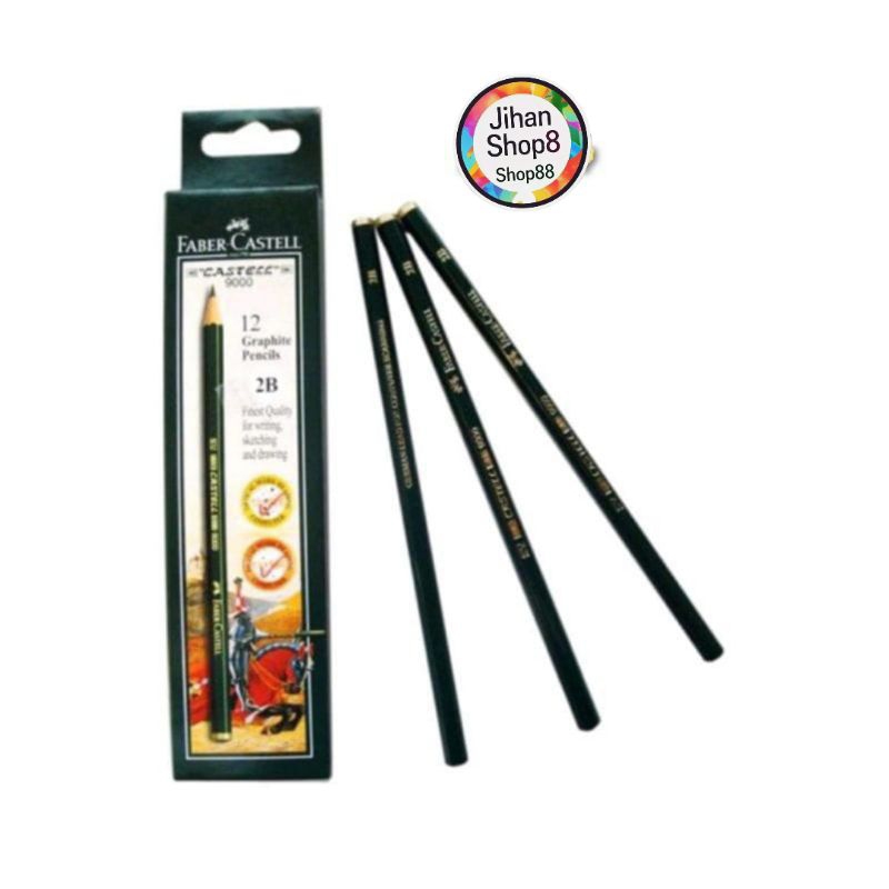 

pensil fabercastell 2B original 1 pack isi 12 pcs