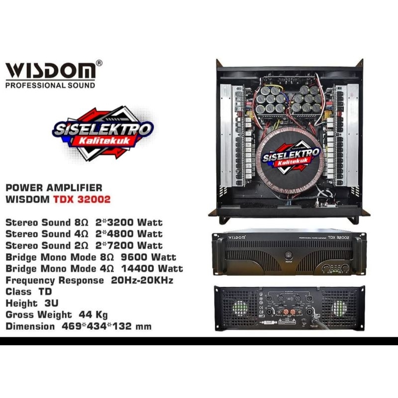 Power amplifier wisdom tdx32002 wisdom tdx 32002