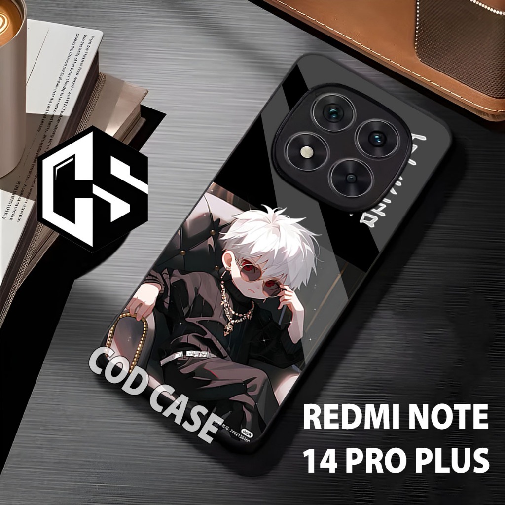 case Hp REDMI NOTE 14 PRO PLUS/motif anime/casing redmi note 14 pro plus 5g/casing/softcase/glitter/
