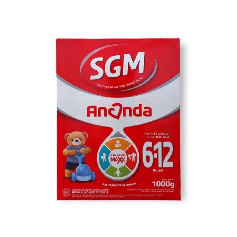 SUSU SGM ANANDA 6 -12 BULAN 120GR 400GR 1000GR 1KG
