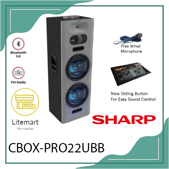 SHARP SPEAKER AKTIF 12" CBOX-PRO22UBB