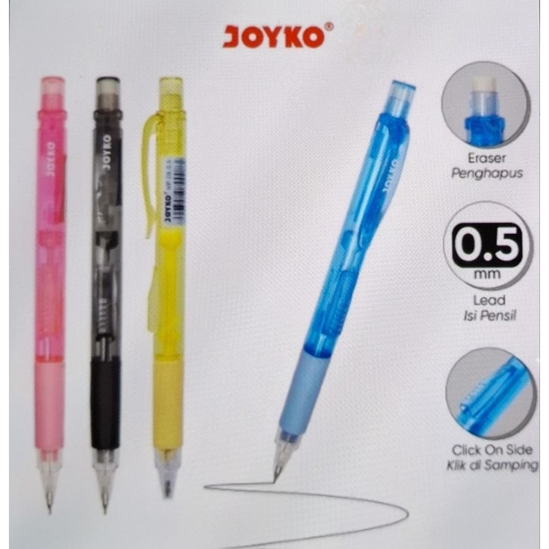 

Mechnical Pencil Pensil Mekanik Joyko MP-09 0.5 mm ( 1 Pc )