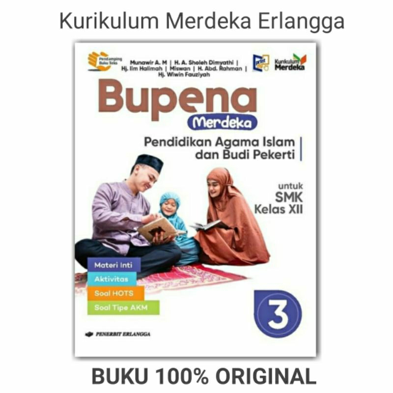 Bupena Merdeka Pendidikan Agama Islam Kelas 12 SMK/MAK Erlangga Original