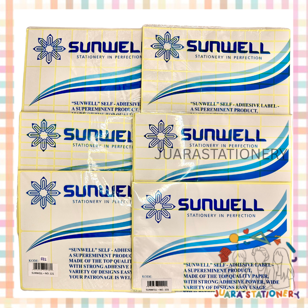 

JUARASTATIONERY Label Sticker - Adhesive Label Stiker Undangan Stiker Nama Label Harga Polos